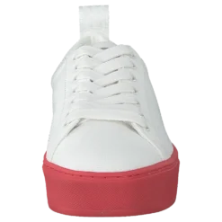 Arlo Three Antique White, Red Outsole