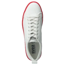 Arlo Three Antique White, Red Outsole
