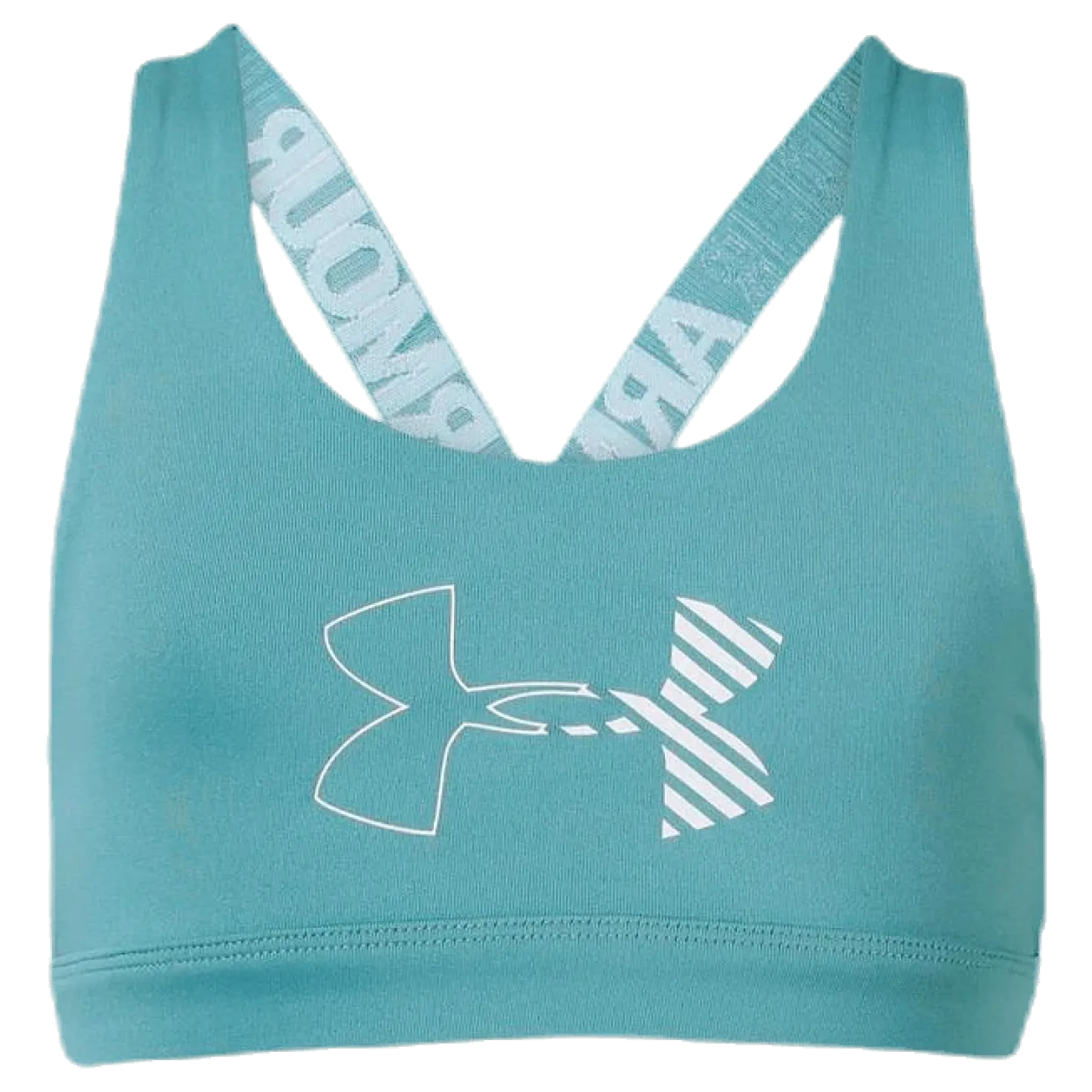 Armour HeatGear Graphic Bra Youth Blue