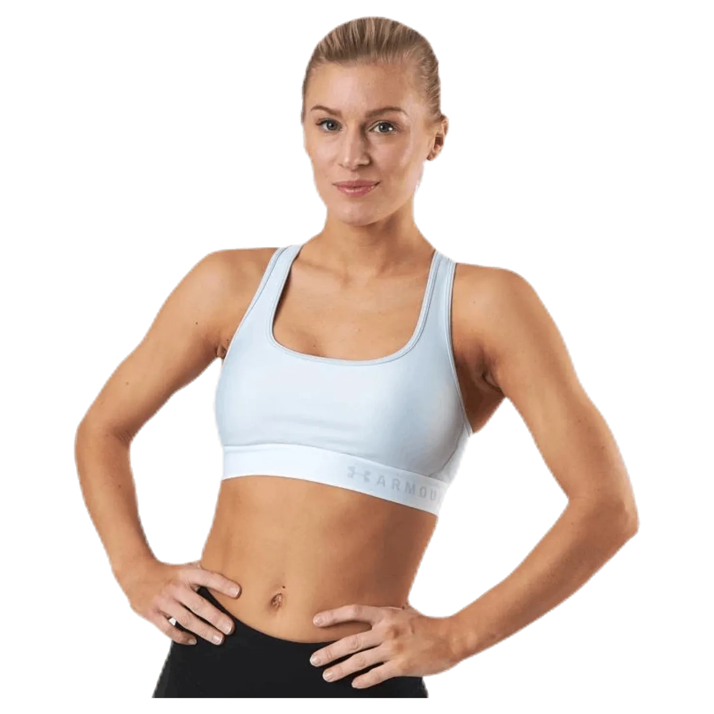 Armour Mid Crossback Bra Grey