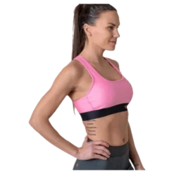 Armour Mid Crossback Bra Pink