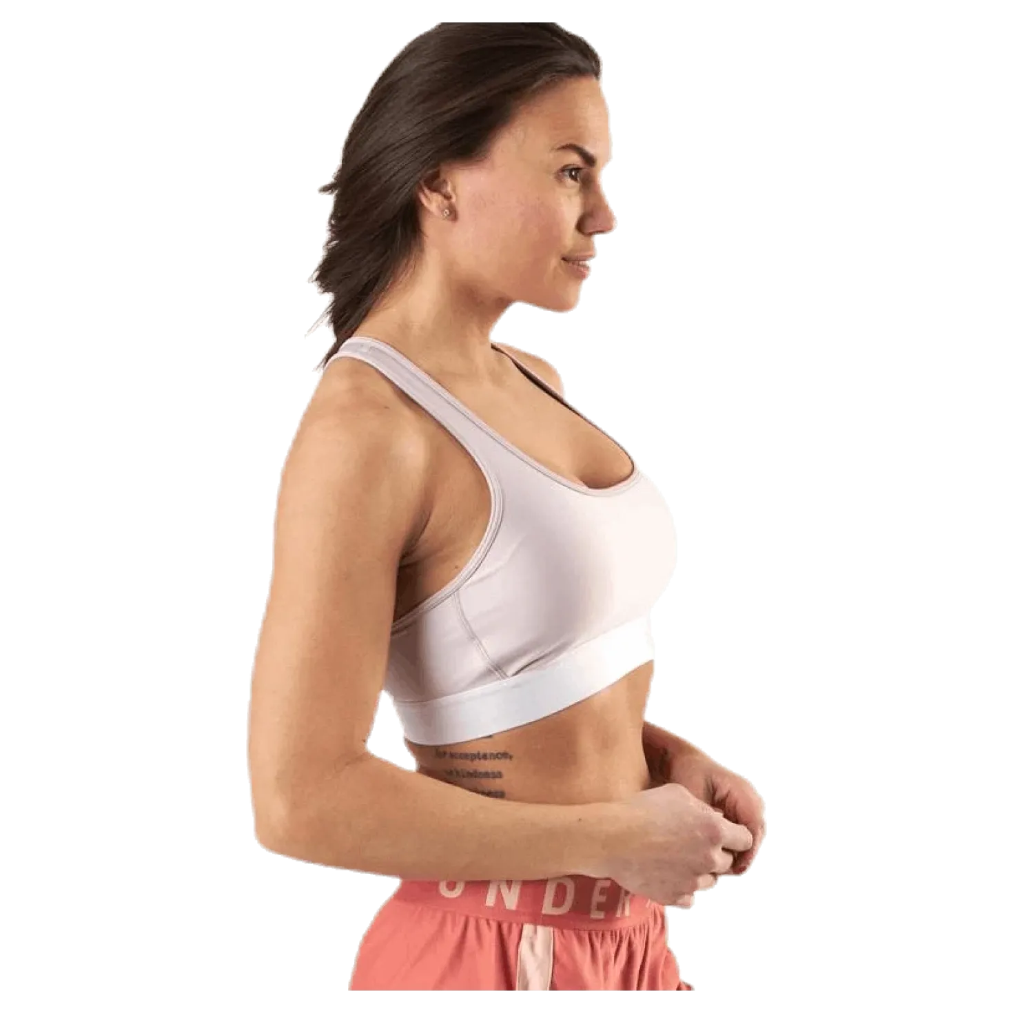 Armour Mid Crossback Bra Pink
