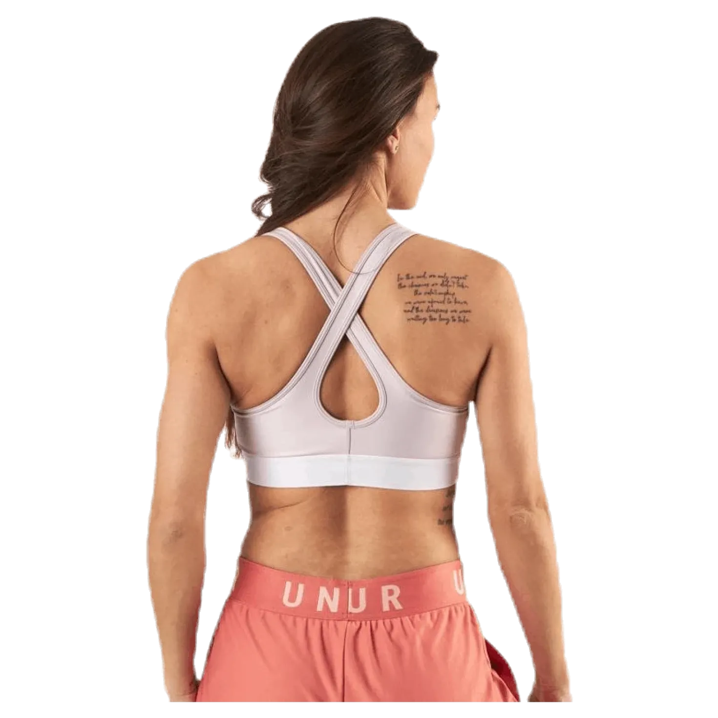 Armour Mid Crossback Bra Pink