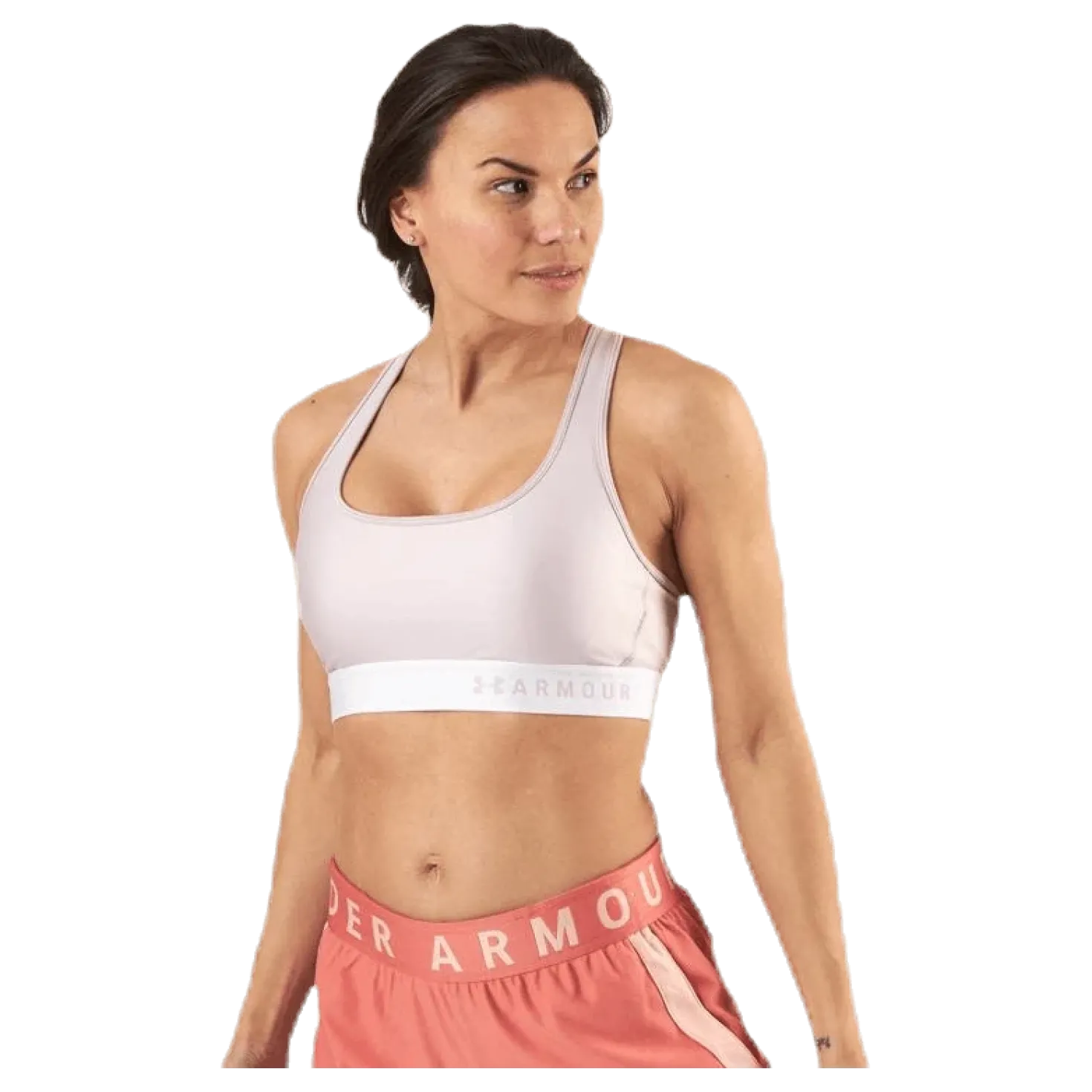 Armour Mid Crossback Bra Pink
