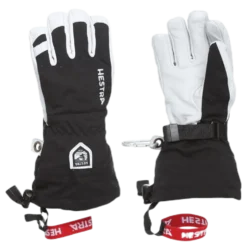 Army Leather Heli Ski Junior White/Black