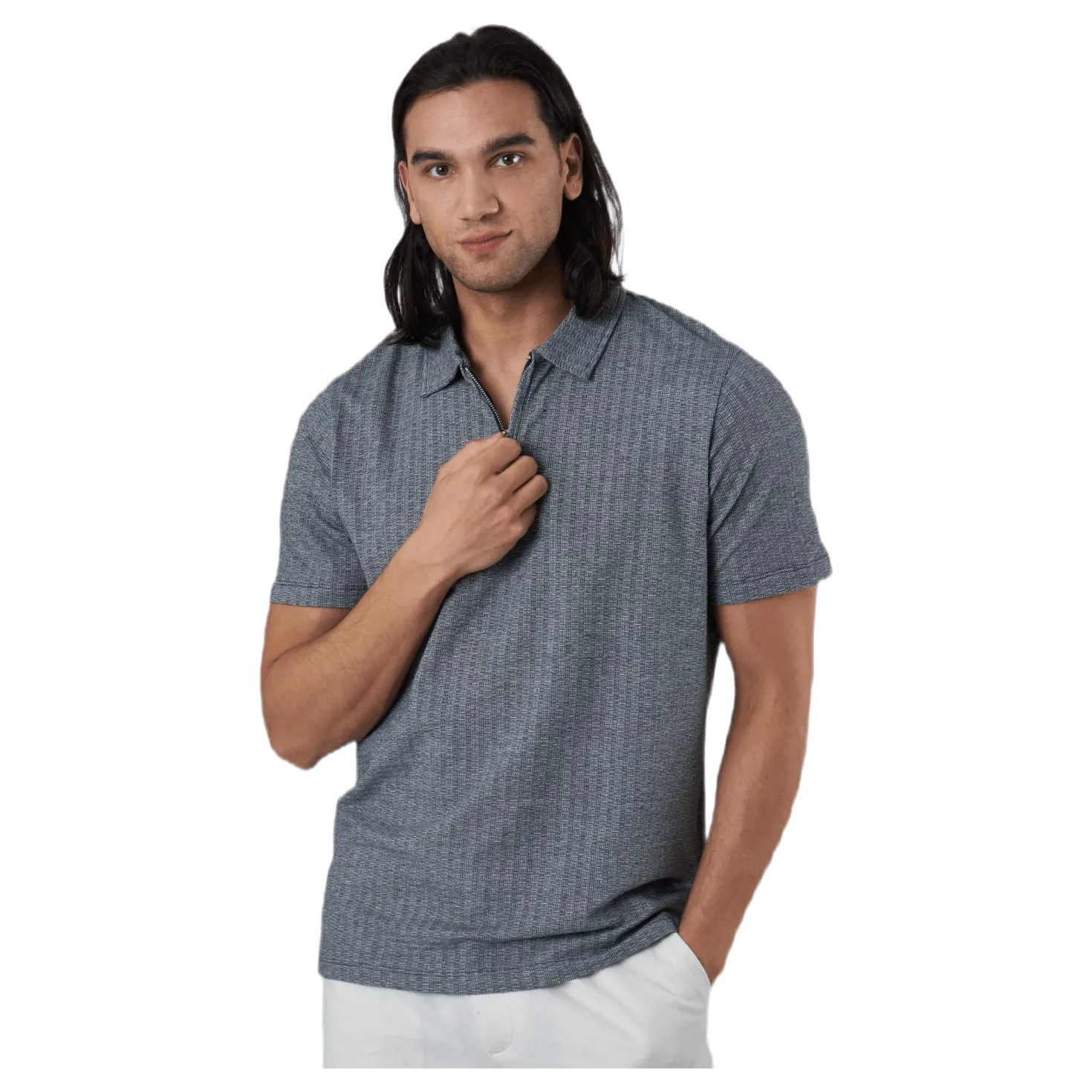 Asher Ss Polo Blue