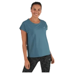 Aubree Ss Loose Training Tee Blue