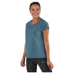 Aubree Ss Loose Training Tee Blue
