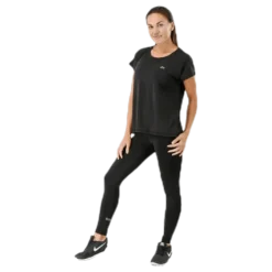 Aubree Ss Loose Training Tee Black