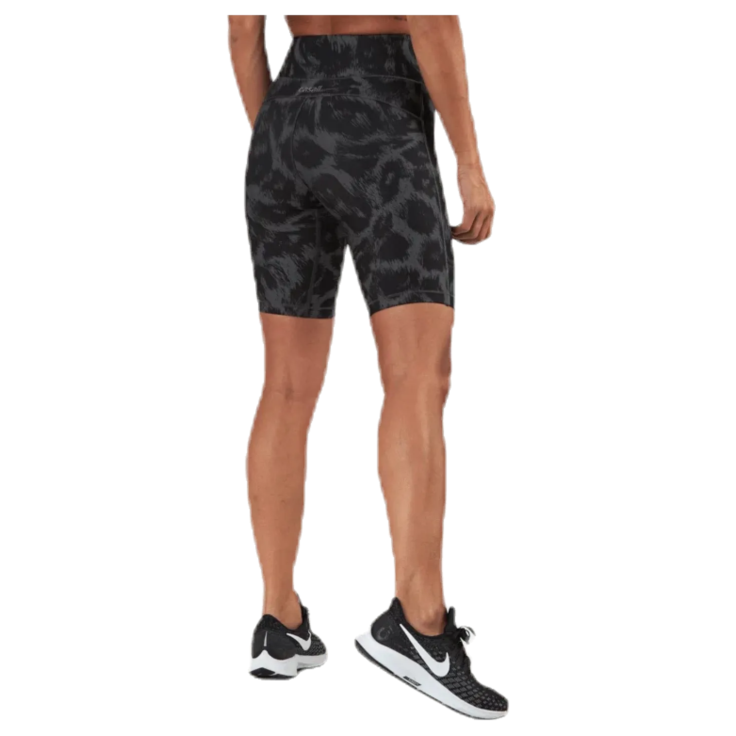 Awake Printed Biker Tights Black/Grey
