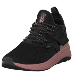 Ax_eon Lace Knit Black/Rose Tan