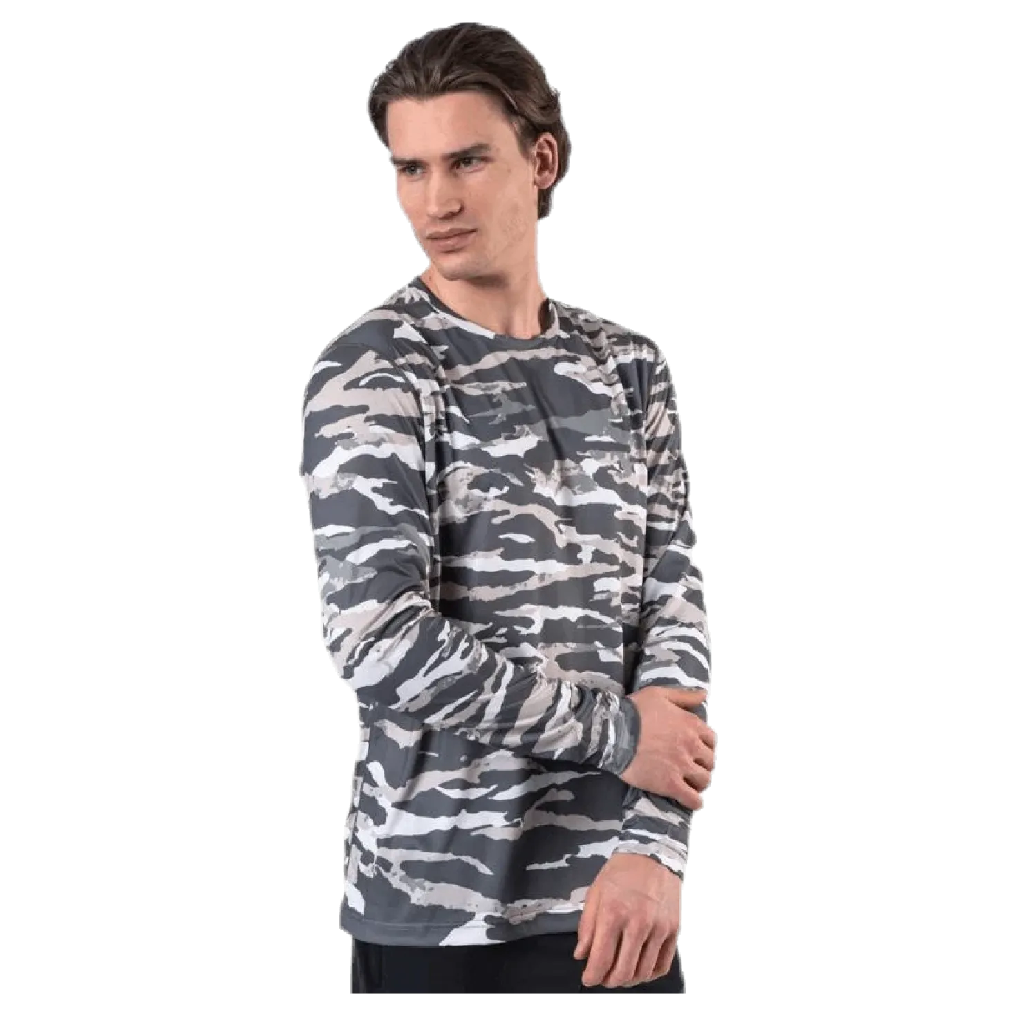 Axton LS Tee Green/Grey