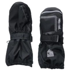 Baby Zip Long - Mitten 0-5 Years Black