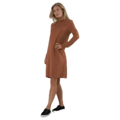 Bamala T-Neck Ls Dress Beige