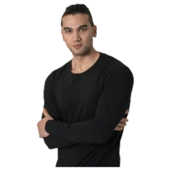 Basic O-Neck Tee L/S Black