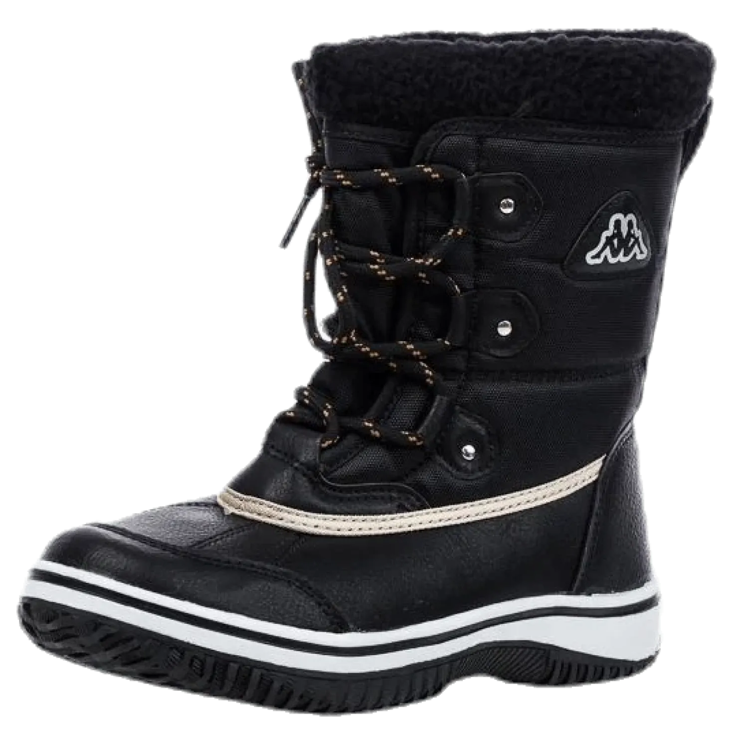 Bates Mid Cut Junior White/Black