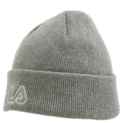 Beanie Leniar Outline Logo Grey
