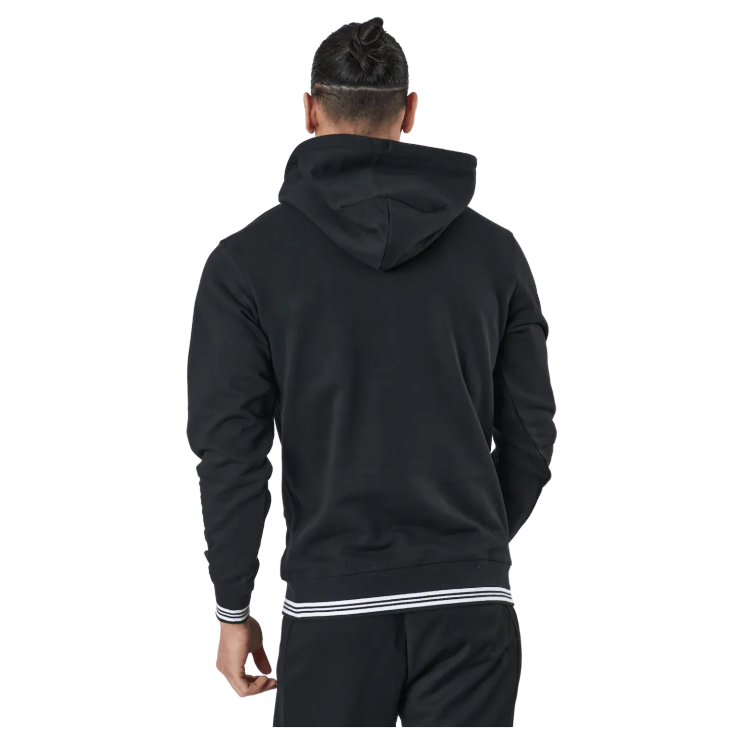 Bela Po Hoody-slimfit Black/white
