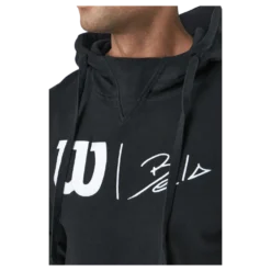 Bela Po Hoody-slimfit Black/white
