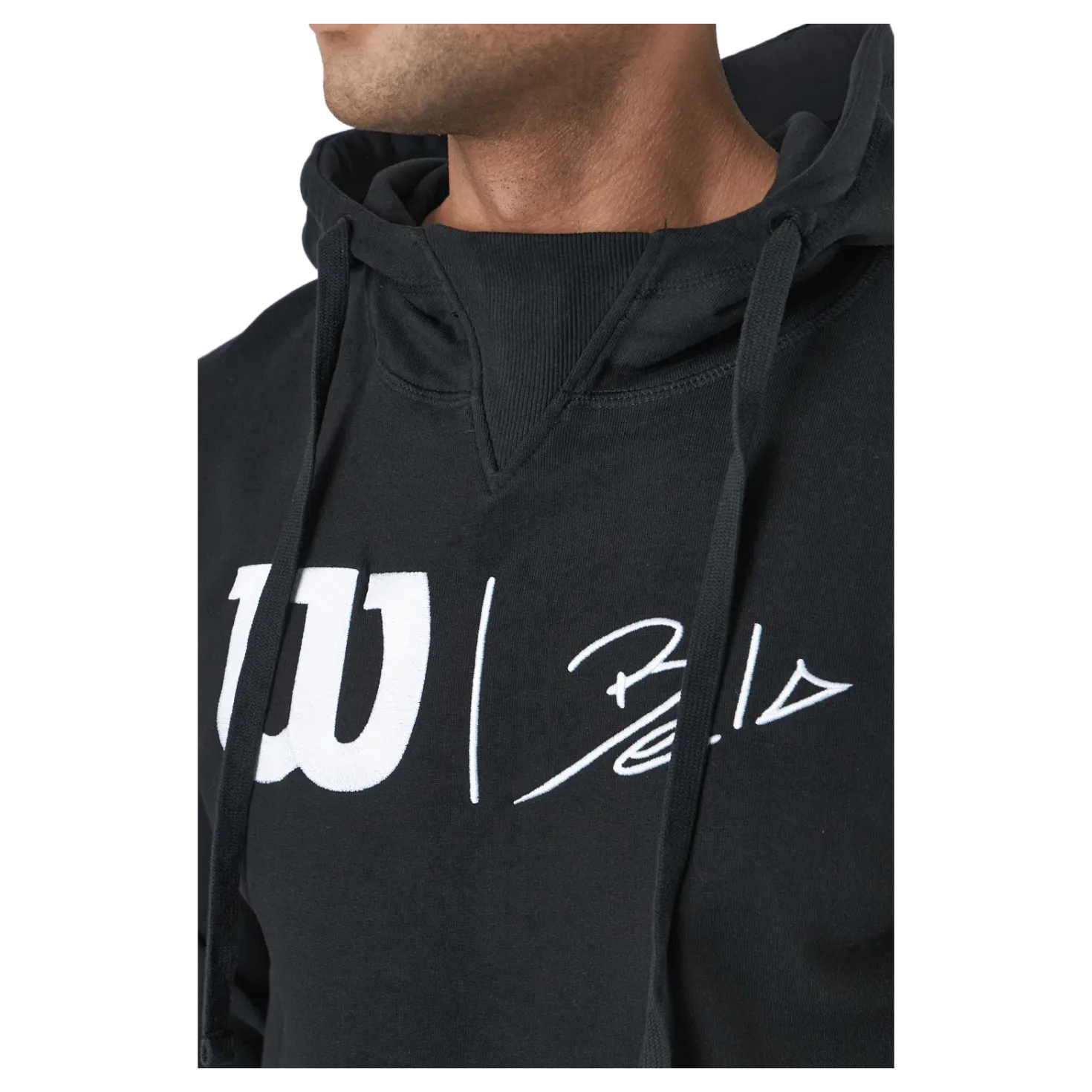 Bela Po Hoody-slimfit Black/white