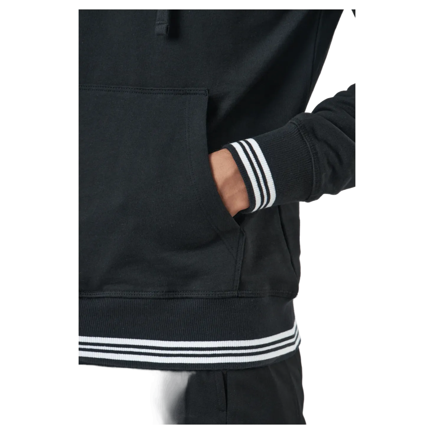 Bela Po Hoody-slimfit Black/white