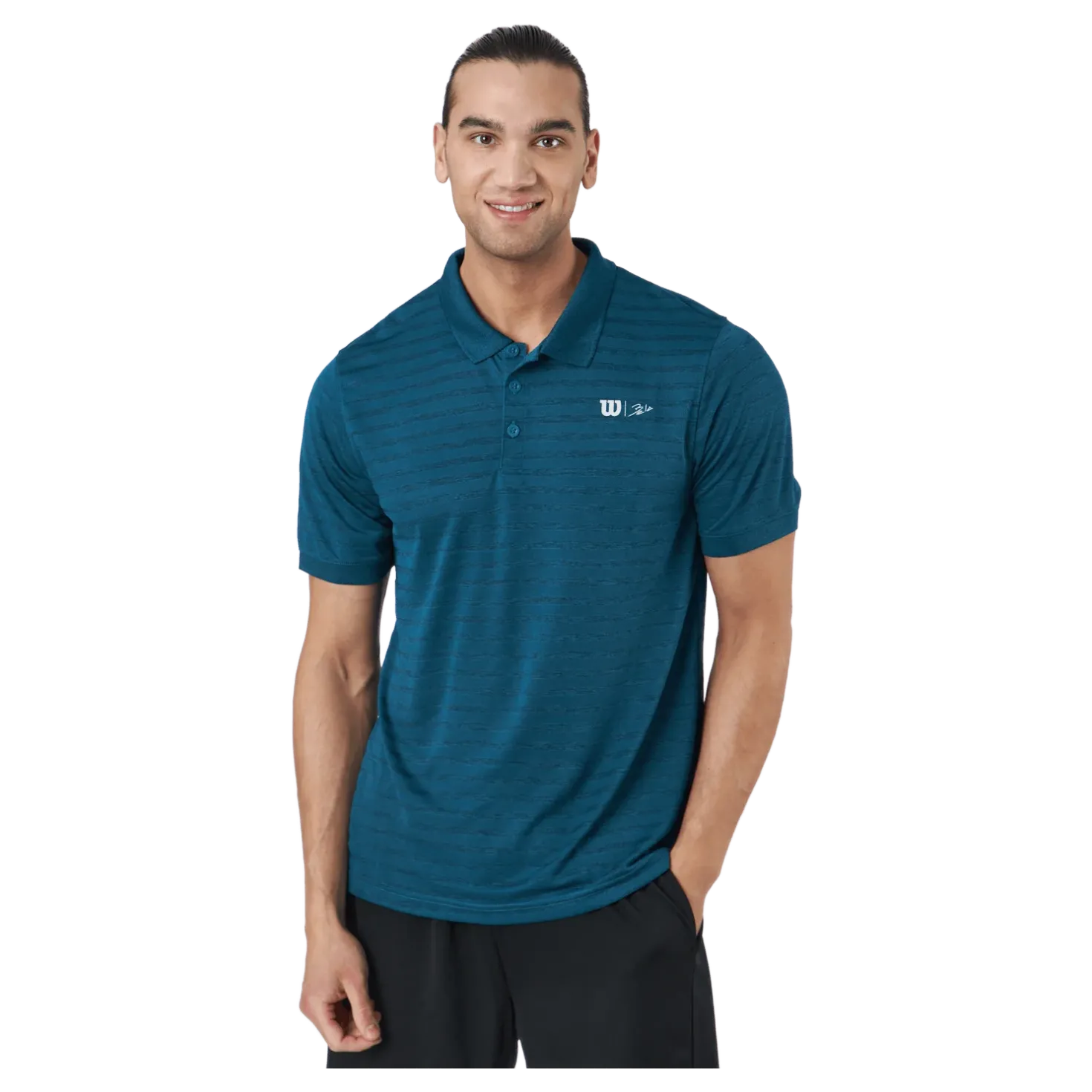 Bela Stripe Polo Ii Blue Coral