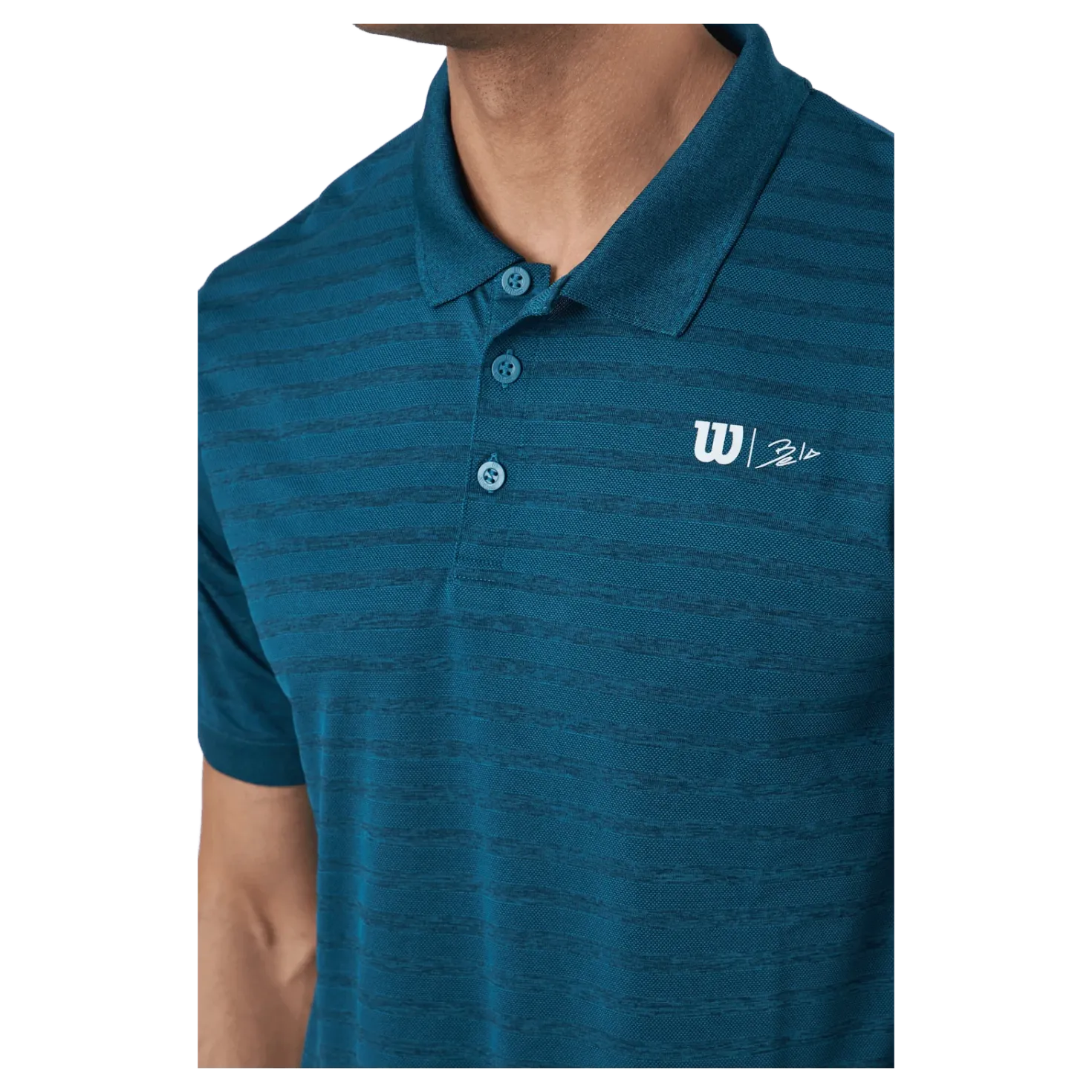 Bela Stripe Polo Ii Blue Coral