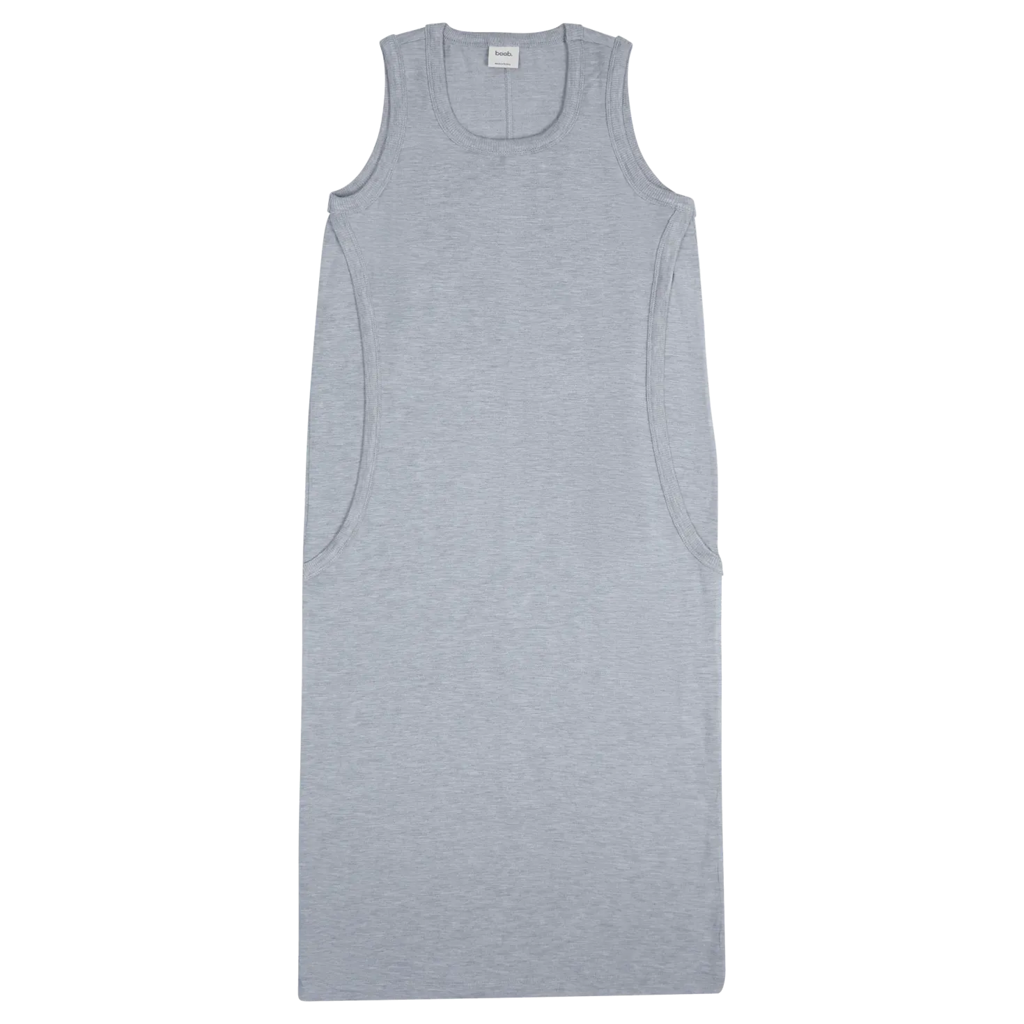 Bff S/l Dress Grey Melange