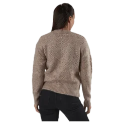 Bibi Ls Knit Cardigan Beige