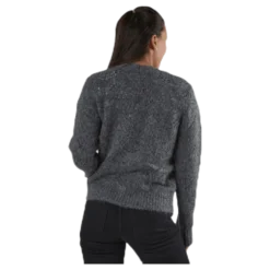 Bibi Ls Knit Cardigan Grey