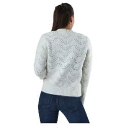 Bibi Ls Knit Cardigan White