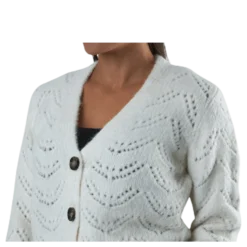 Bibi Ls Knit Cardigan White