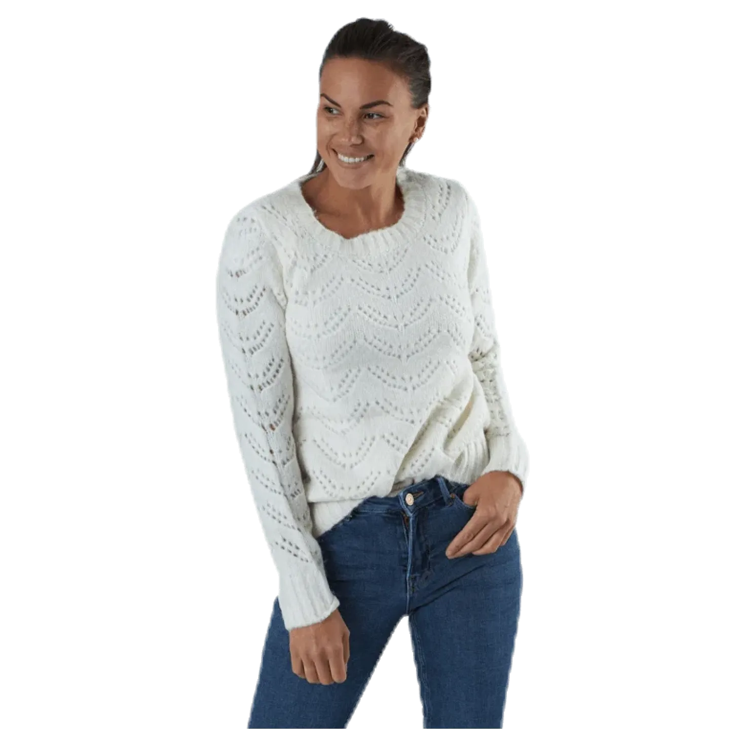Bibi Ls Knit White