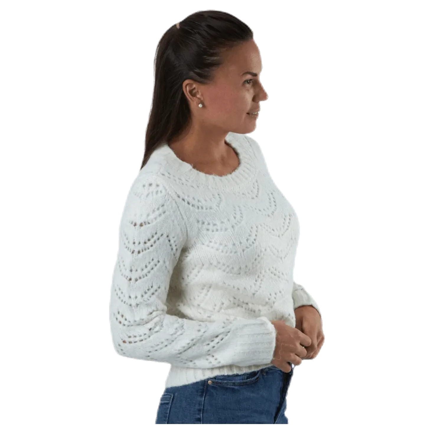 Bibi Ls Knit White