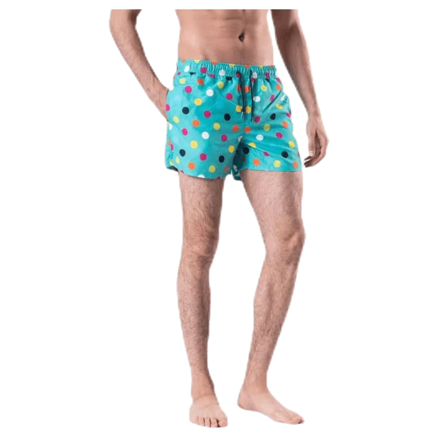 Big Dot Swim Shorts Green