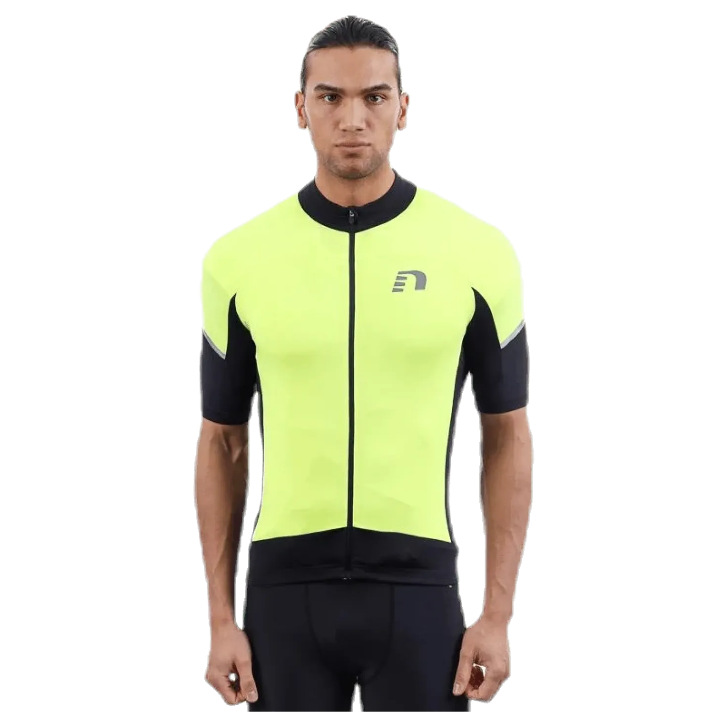 Bike Stretch Jersey Black/Yellow