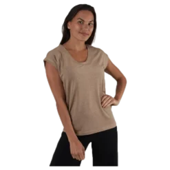 Billo Tee Lurex Stripes Beige