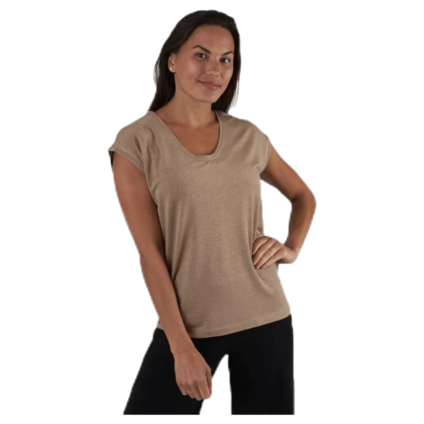 Billo Tee Lurex Stripes Beige