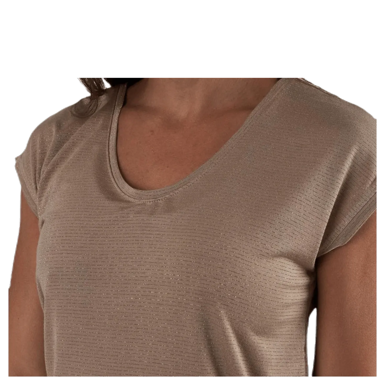 Billo Tee Lurex Stripes Beige