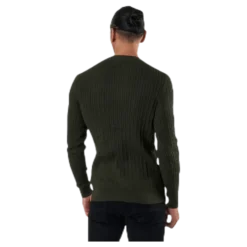 Blacamp Cable Knit Crew Neck Black