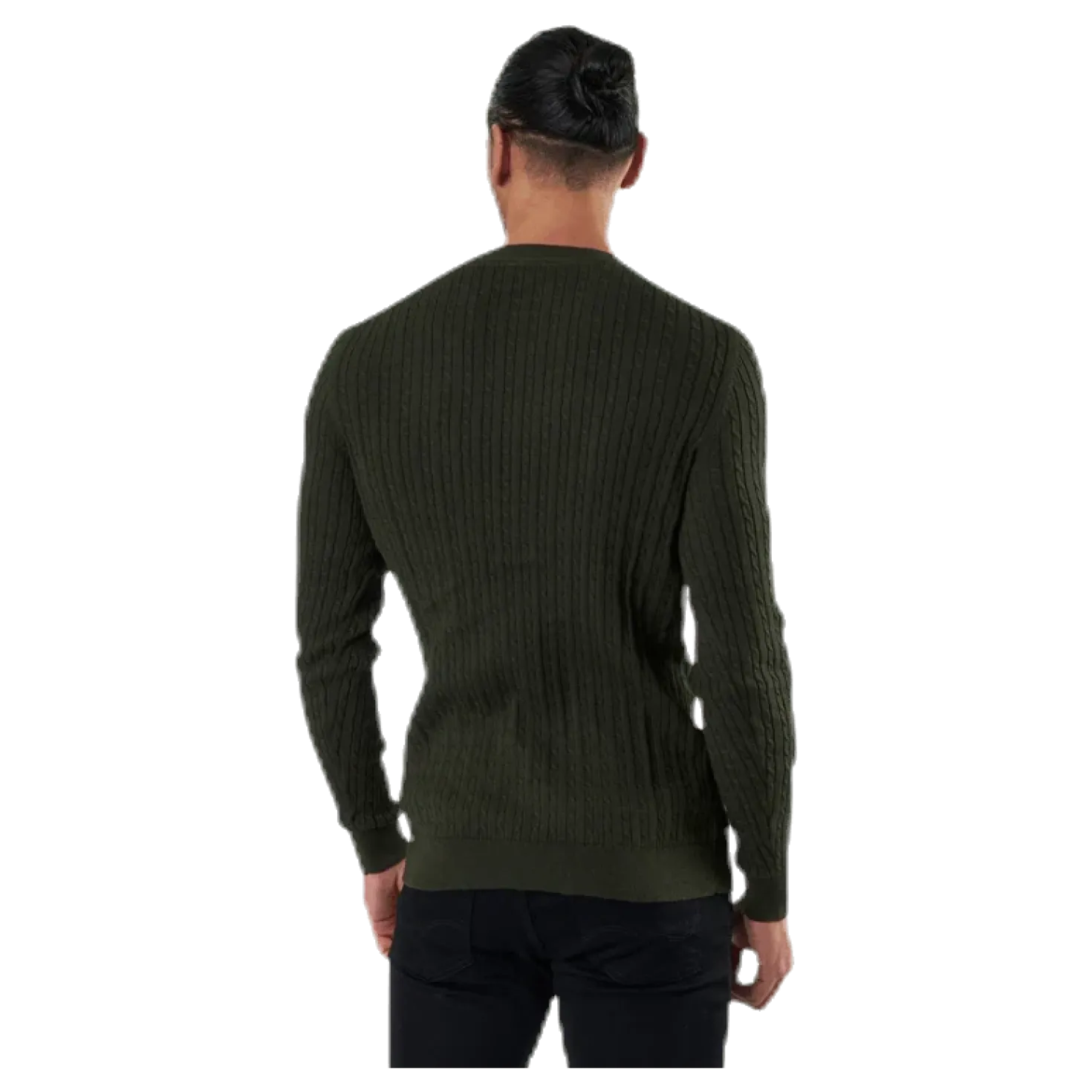 Blacamp Cable Knit Crew Neck Black