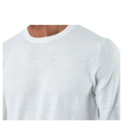 Blacamp Knit Structure Crew Neck White