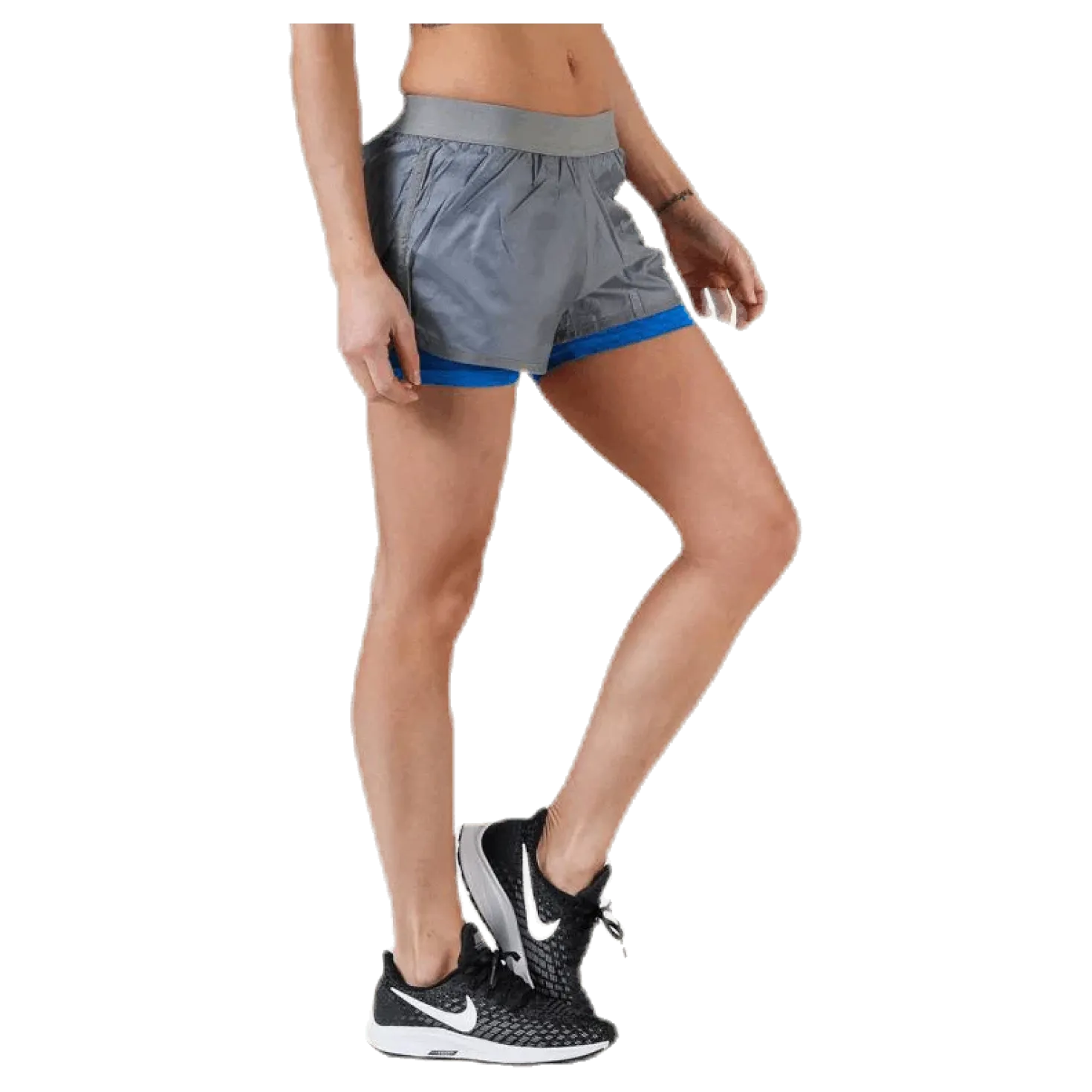 Black 2-Lay Shorts Grey