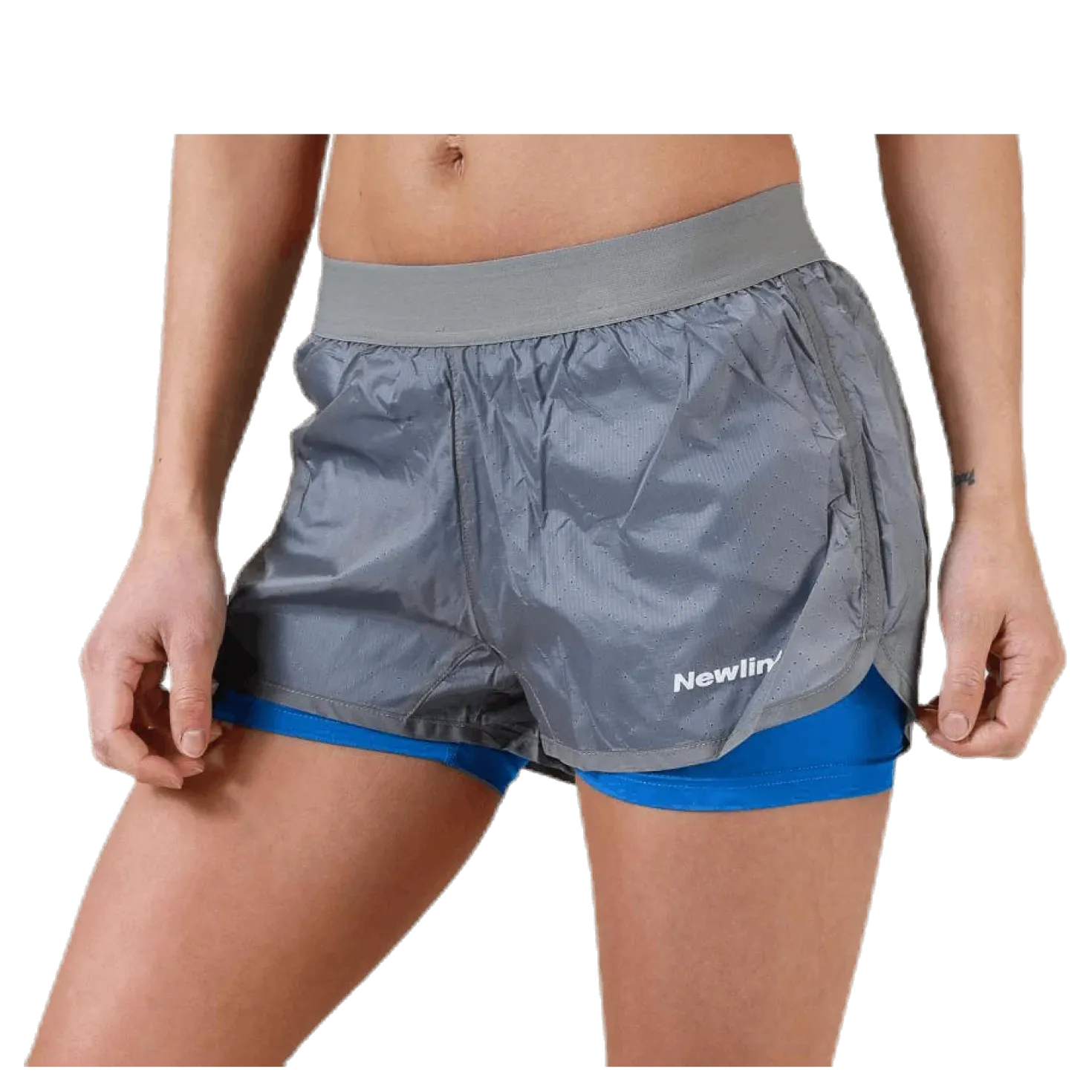 Black 2-Lay Shorts Grey