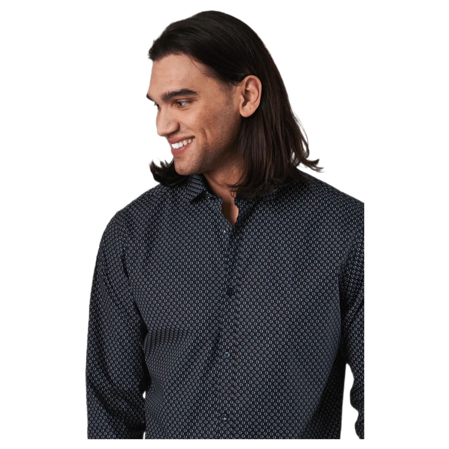 Blackpool Stretch Shirt L/s Mecca Orange