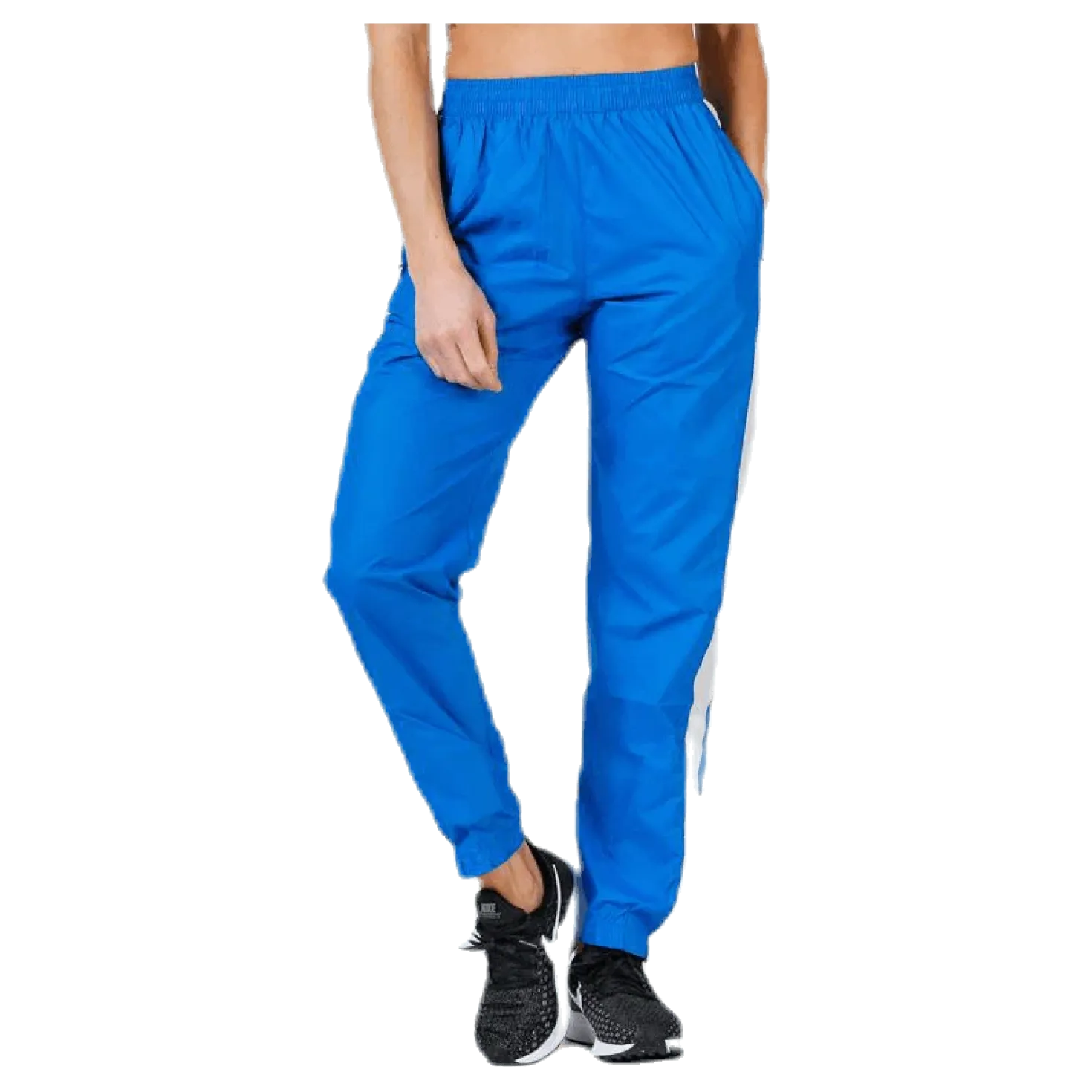 Black Track Cross Pants Blue