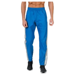 Black Track Pants Blue