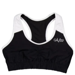 Black & White Swirl Sports Bra Black/white