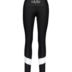 Black & White Swirl Tights Black