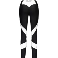 Black & White Swirl Tights Black